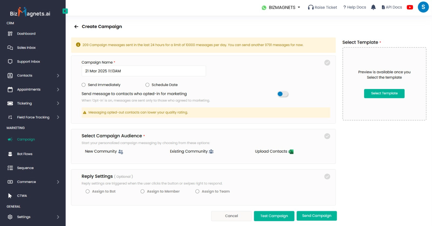 How To Schedule Messages On WhatsApp 3 whatsapp campaign dashboard